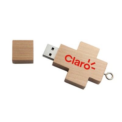 Osco Plus Wooden USB-128MB