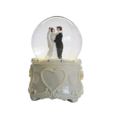 Custom Wedding Couple Snow Globe