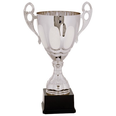 Silver Metal Trophy Cup 15 3/4"H