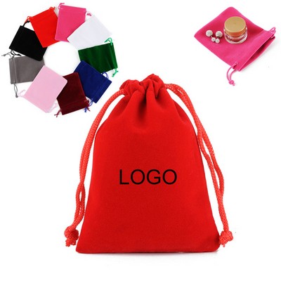 Velvet Drawstring Jewelry Pouch