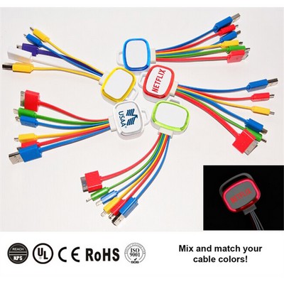 5-in-1 Rose Universal USB Multi-Cable