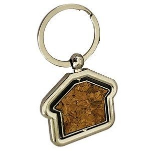 Spinner House Cork Keychain