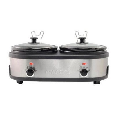 Courant 2.5 QT Double Slow Cooker - Stainless S