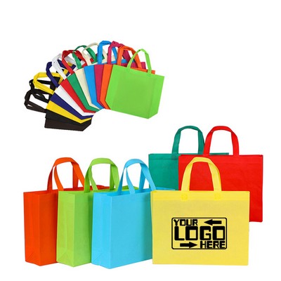 Non-Woven Shopping Tote Bag - Medium Size 12" H x 15.75" W x 4" D