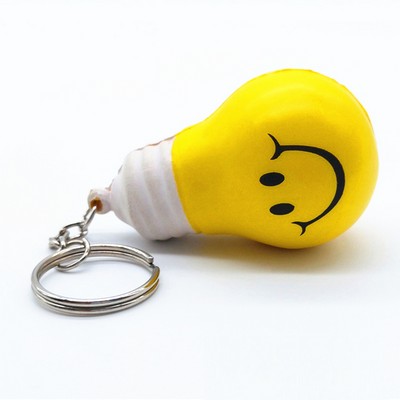 Lightbulb Stress Reliever Key Chain