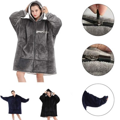 Zipper Blanket Hoodie