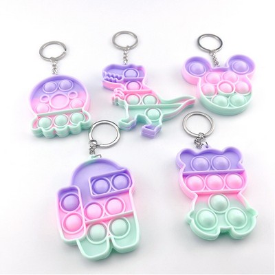 Finger bubble key ring