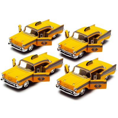 5" 1957 Chevrolet Bel Air Taxi Cab Diecast