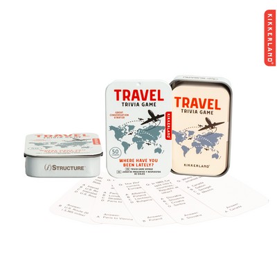 Kikkerland Travel Trivia Tin