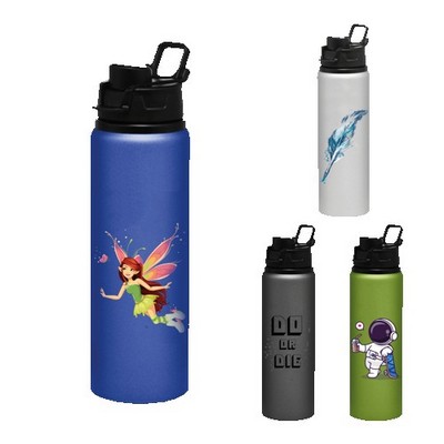 25 Oz. Aluminum Sports Bottle w/Snap Lid