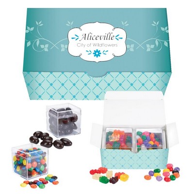 Cube Shaped Candy Set - Mentos Mints, Mentos Assorted Fruit, Chocolate Littles