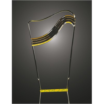 Harp Acrylic Award, 8.75" H