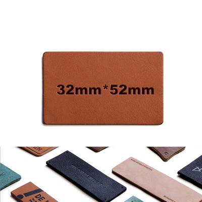 32 x 52 mm Leatherette Patch Faux Leather Patch Cloth Mark