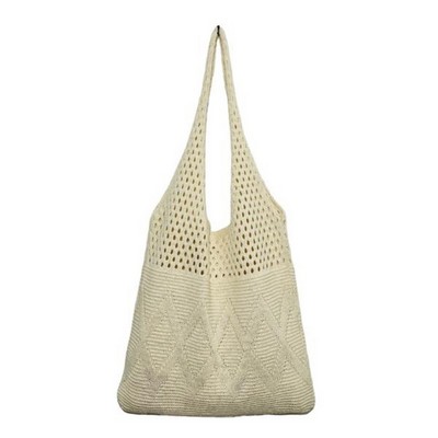 Straw Weave Tote Handbag