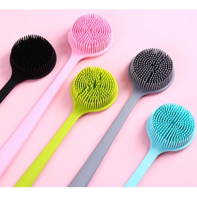 Silicone Body Scrubber, Long Handle Back Scrubber for Shower, Silicone Body Brush Shower Scrubber