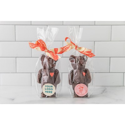 Teddy Bear Small Dark Chocolate Valentine