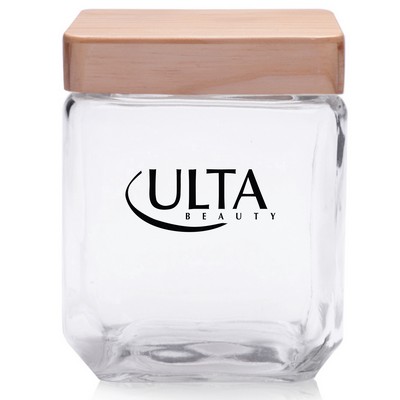 41 Oz. Omni Square Glass Jar