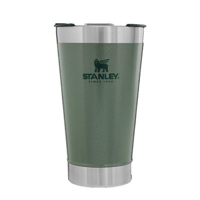 Stanley Drinkware Classic Stay Chill Beer Pint Tumbler, 16 Oz, Hammertone Green