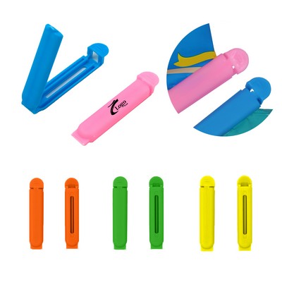 2 3/4" Bag Sealing Clips Macron Color