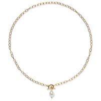 Jilco Inc. Yellow Gold Plated Pearl Necklace