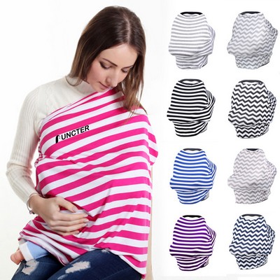 Cotton Breastfeeding Cover Full Color Baby Car Seat Cover