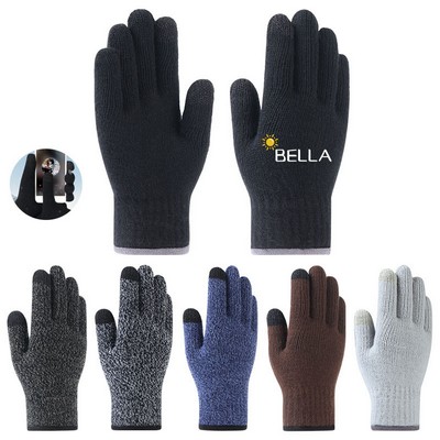 Touch Screen Warm Gloves With Thermal Soft Knit Lining