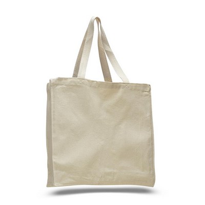 Cotton Canvas Gusset Tote