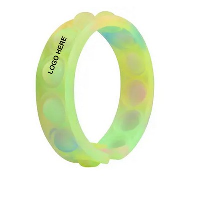 Hand Finger Press Silicone Bracelet