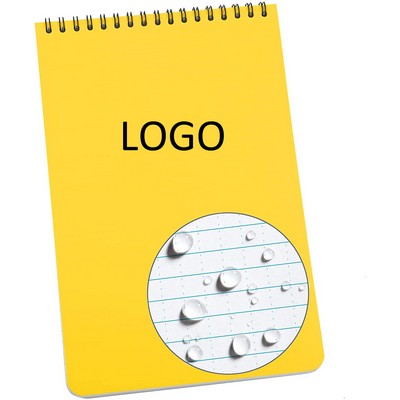 All Weatherproof Top-Spiral Notebook w/Hardcover & Lined Pages (3"x5")