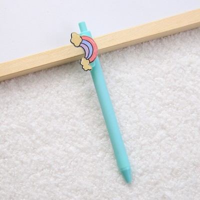 Retractable Ballpoint Pen Plate Clip Rainbow Shape