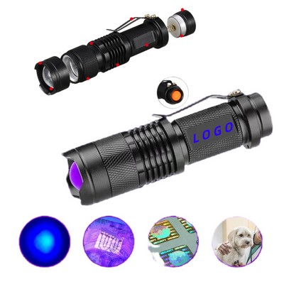 Zoomable Black Light Flashlight