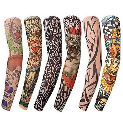 Custom Trendy Geometric Tattoo Cool Half Arm Sleeve