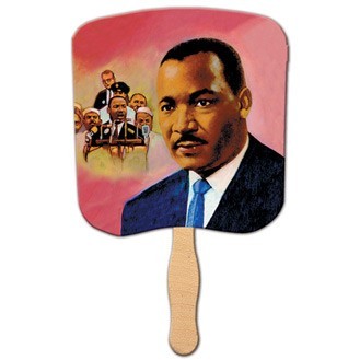 Dr Martin Luther King Jr Hand Fan Stock Graphic