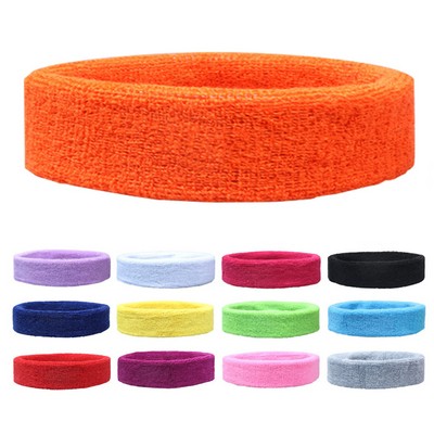 Sports Cotton Terry Headband