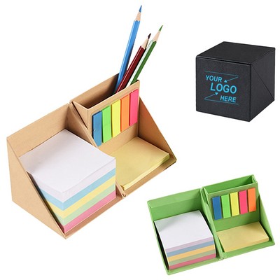 Office Desk Organizer and Sticky Notes Set