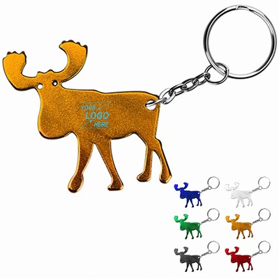 Elk Shape Keychain Bottle Opener