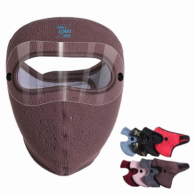 Weatherproof Polar Fleece Goggles & Face Mask for Adults