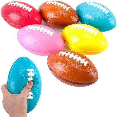 7" PU Rugby Shaped Stress Ball