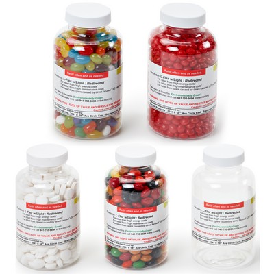 X-Large Clear Pill Bottle -Email for Fill Pricing