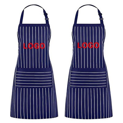 Halter Style Striped Overalls/Apron