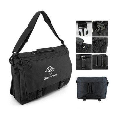 B-3301 - Bolster Expandable Messenger Bag