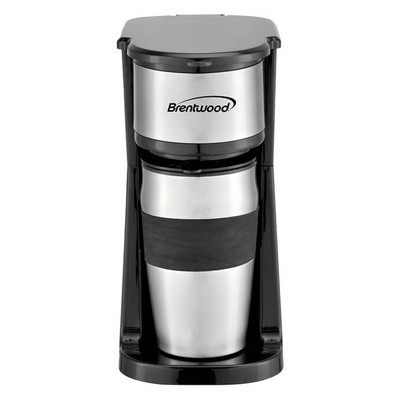 Brentwood Portable Single Serve Coffee Maker with 14-Ounce Travel Mug