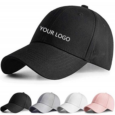 Portable Baseball Cap Women Men Hat Adjustable Cotton Classi