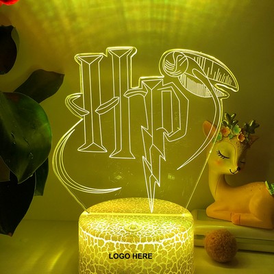 3D Night Light Touch Lamp For Bedroom