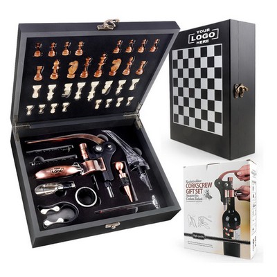 9 PCS Professional Corkscrew Set In Wooden Crate(Free Shipping)