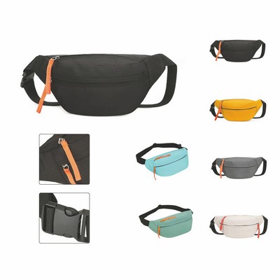 Nylon Solid Color Fanny Pack