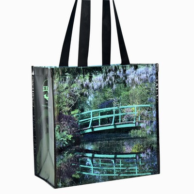 Custom Full-Color Laminated Non-Woven Artistic Tote Bag 15"x15"x6"