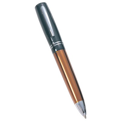 Designer Ballpoint Pen in Shiny Metallic Orange