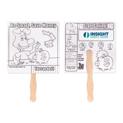 Saving Money Hand Fan