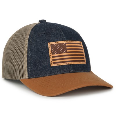 FFA® Denim Trucker w/Canvas Visor